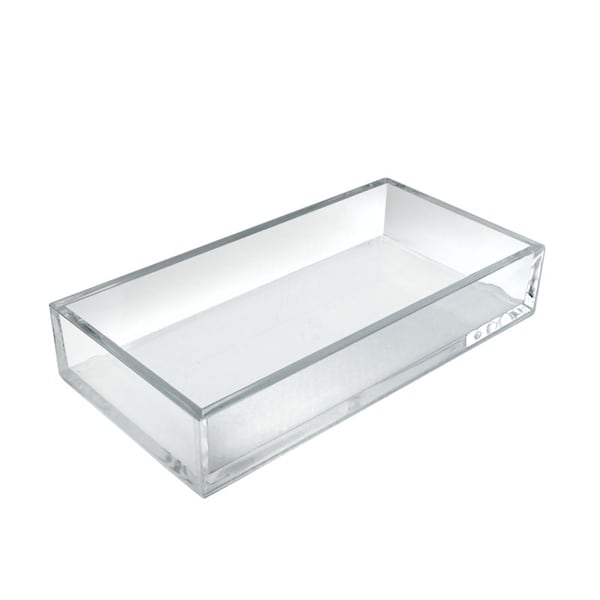 Large Deluxe Tray in Clear Acrylic - 11.75" x 5.875", PK4